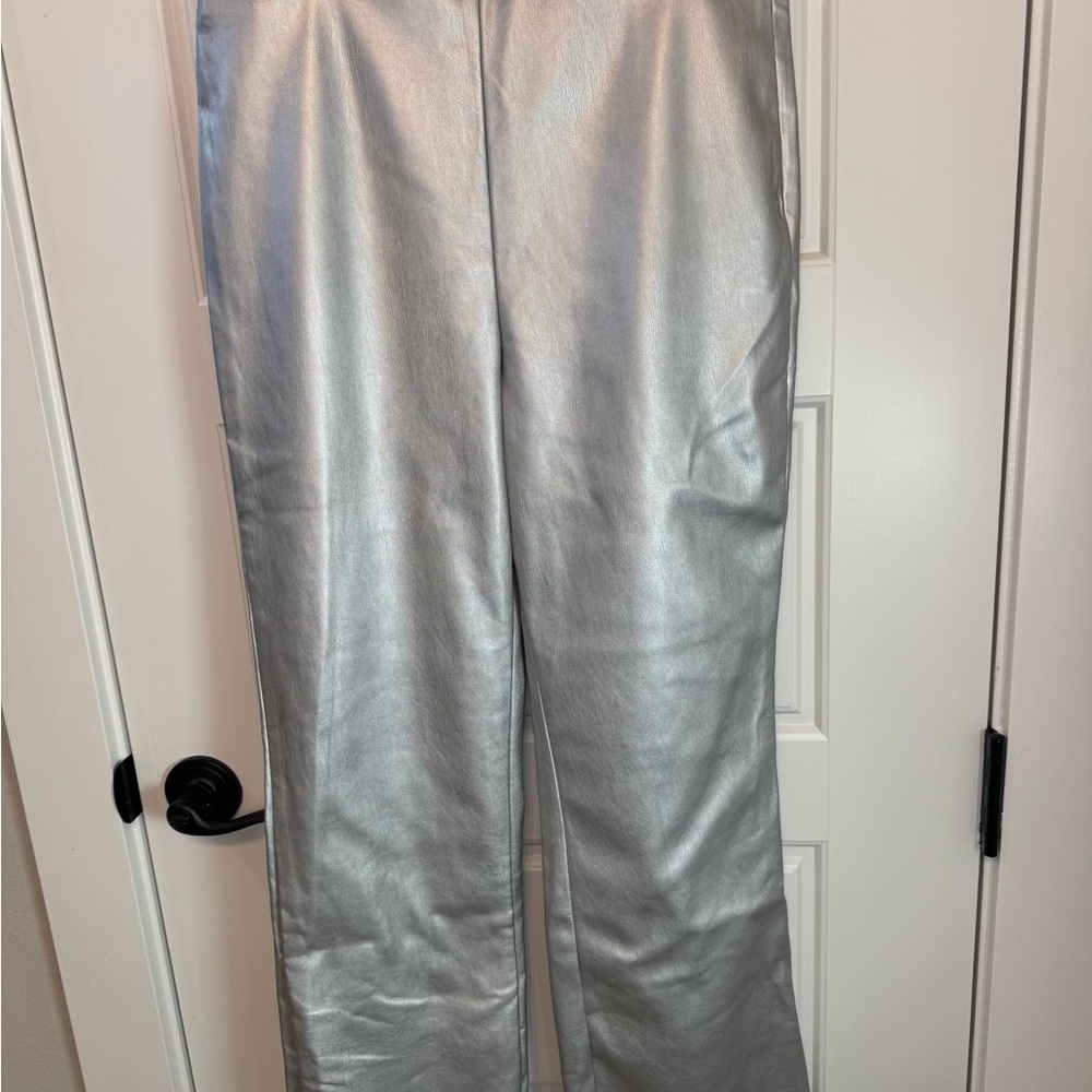 Vince Camuto Silver Straight Leg Pants